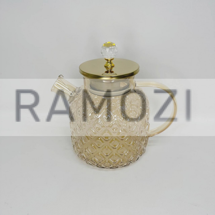 Чайник с крышкой бамбук 1л 48 шт  RA-6384