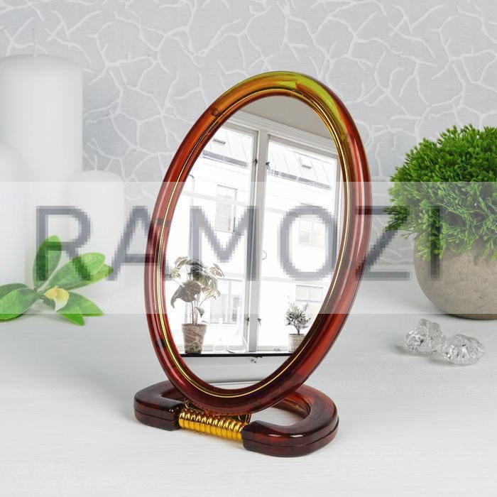 Зеркало корич.2-х стор.овал. 48 шт RA-430-8